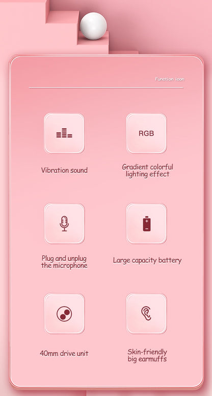 Rabbit Ear LED Wireless Headphones