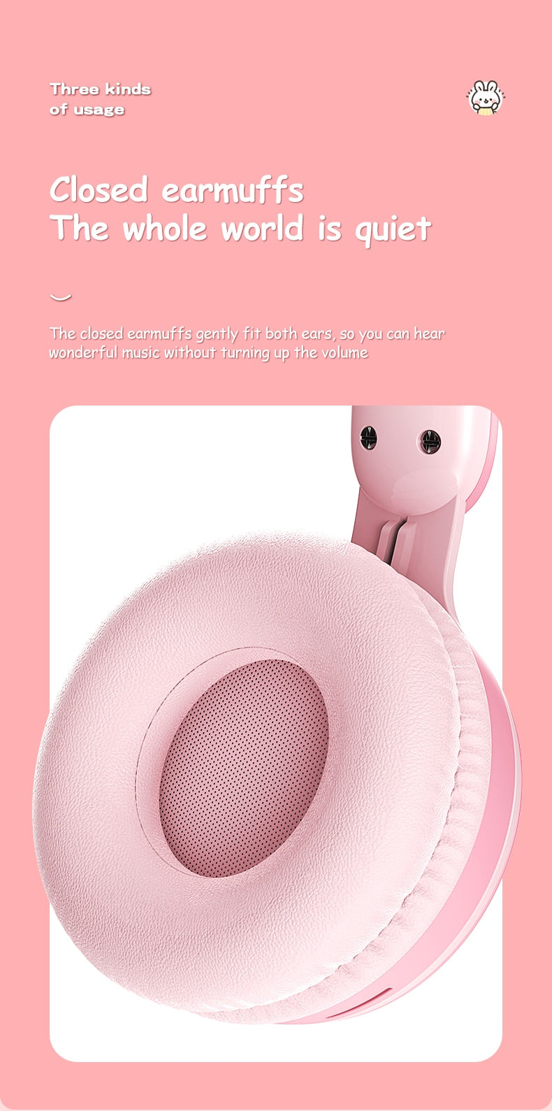 Rabbit Ear LED Wireless Headphones